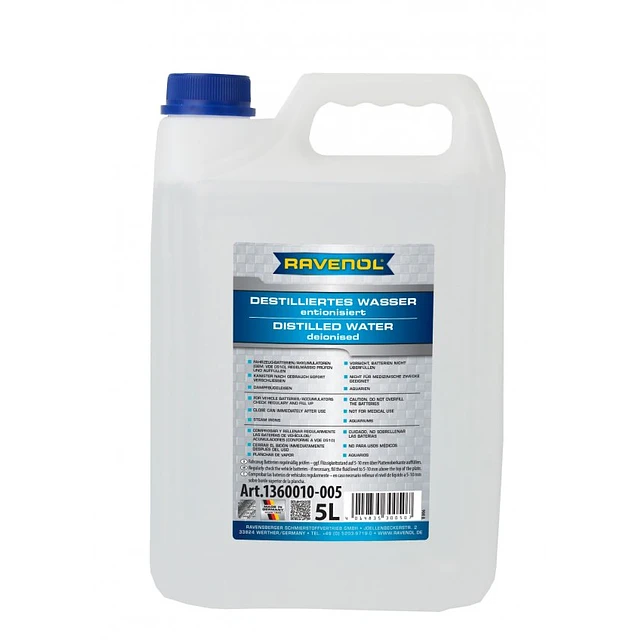 AGUA DESTILADA RAVENOL 5lt